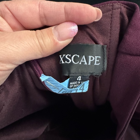 Xcape Off Shoulder Purple Dress - Picture 9 of 9